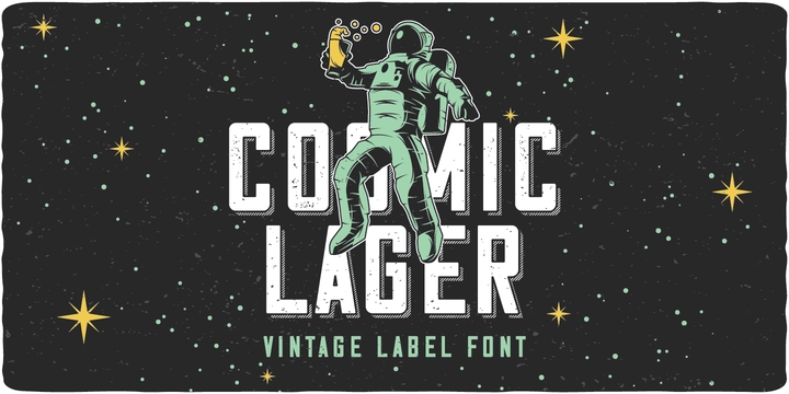 Ejemplo de fuente Cosmic Lager #1